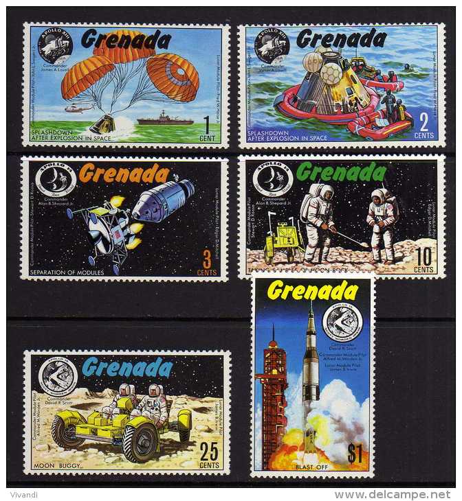 Grenada - 1971 - Apollo Moon Exploration - MNH - Granada (...-1974)