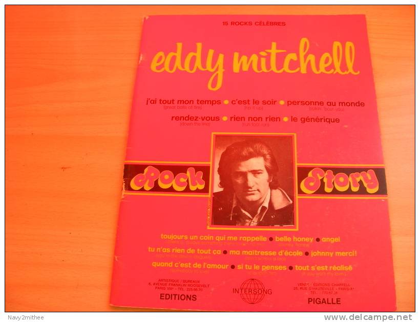 ROCK STORY EDDY MITCHELL   15 ROCKS CELEBRES - Musique