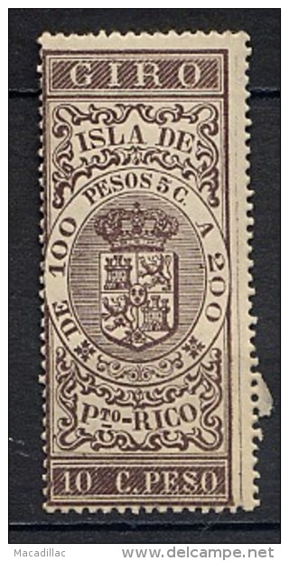 ESPAGNE - Timbre Taxe 10 C De Peso - De 100 à 200 Pesos - GIRO Neuf ** Superbe - Puerto Rico