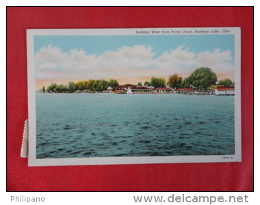 Looking West Buckeye Lake Ohio Not Mailed Has  3 One Cent Stamps  Back    Ref 1204 - Autres & Non Classés