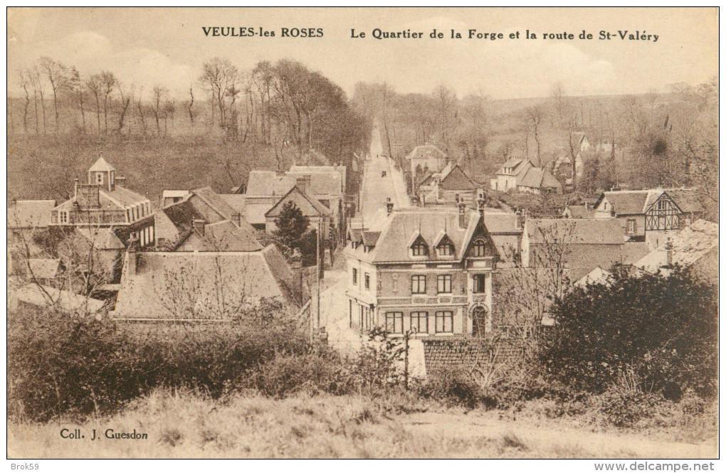 76 VEULES LES ROSES - LE QUARTIER DE LA FORGE ET LA ROUTE DE ST VALERY - Veules Les Roses