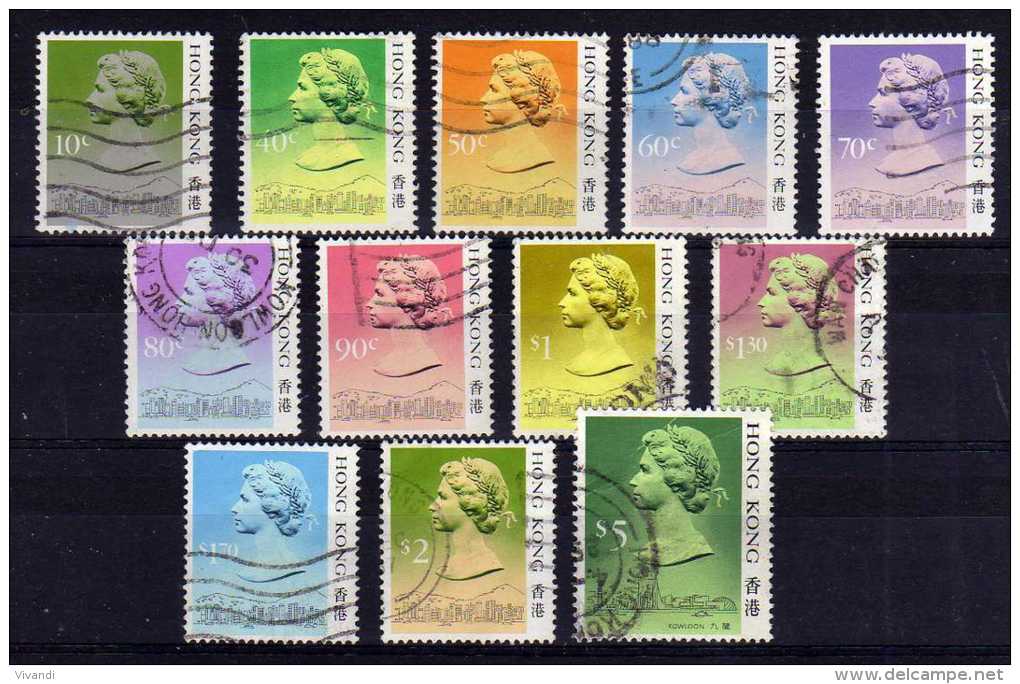 Hong Kong - 1987 - Definitives (Part Set) - Used - Oblitérés