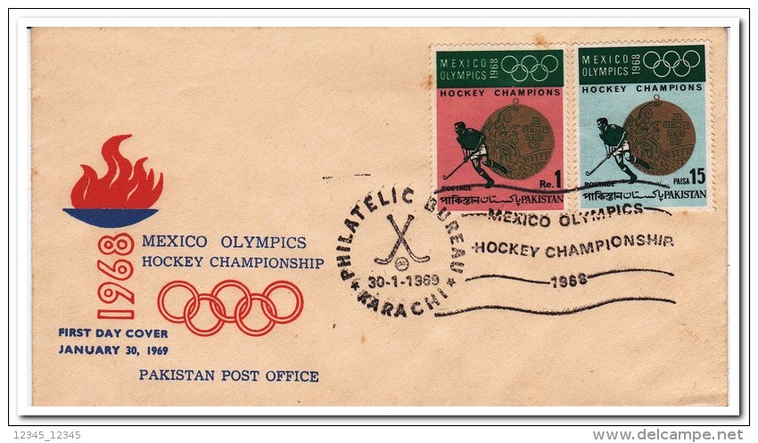 Pakistan, Olympic Games 1968 Mexico, Hockey - Zomer 1968: Mexico-City