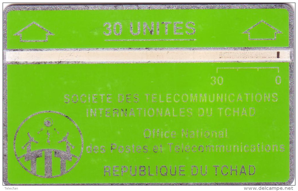 TCHAD HOLOGRAPHIQUE LANDIS ET GYR 30U VERTE GREEN WITHOUT NOTCH N° 805A..... - Tschad