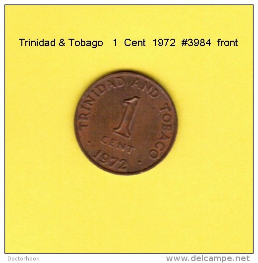 TRINIDAD &amp; TOBAGO    1  CENT  1972  (KM # 1) - Trinidad & Tobago