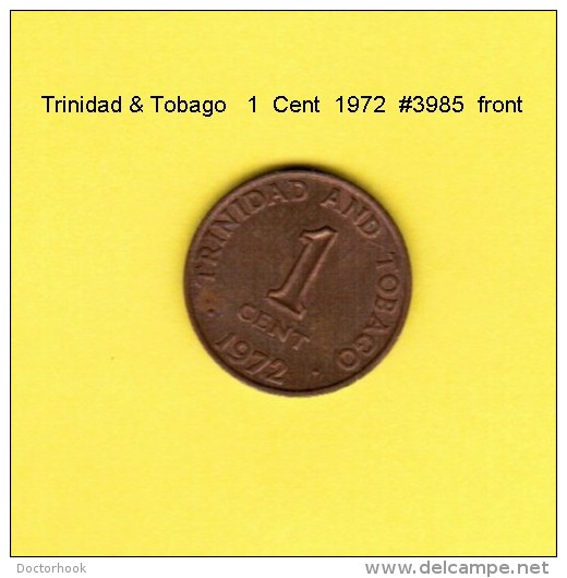 TRINIDAD &amp; TOBAGO    1  CENT  1972  (KM # 1) - Trinité & Tobago