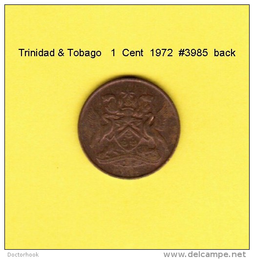 TRINIDAD &amp; TOBAGO    1  CENT  1972  (KM # 1) - Trinité & Tobago