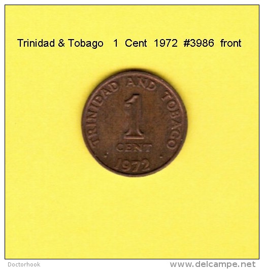 TRINIDAD &amp; TOBAGO    1  CENT  1972  (KM # 1) - Trinidad & Tobago
