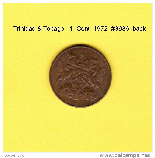 TRINIDAD &amp; TOBAGO    1  CENT  1972  (KM # 1) - Trinité & Tobago