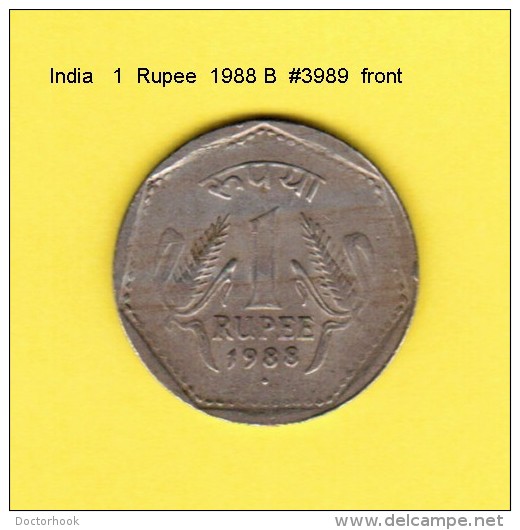 INDIA    1  RUPEE  1988 B  (KM # 79.1) - Indien