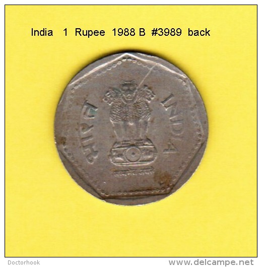 INDIA    1  RUPEE  1988 B  (KM # 79.1) - India