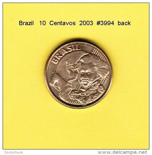 BRAZIL    10  CENTAVOS  2003  (KM # 649.2) - Brazil