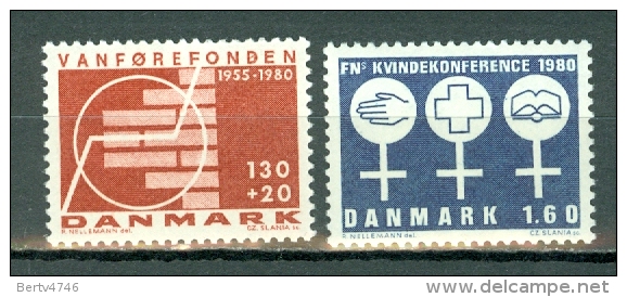 Danmark, 1980 Yv 699**, 702**, Mi 698**, 701**, Facit 723**, 726** - Unused Stamps