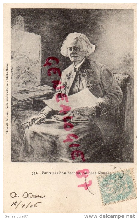 ECRIVAIN- LITTERATURE- PORTRAIT DE ROSA BONHEUR PAR ANNA KLUMPKE- BELLE CARTE PRECURSEUR - Philosophie & Pensées