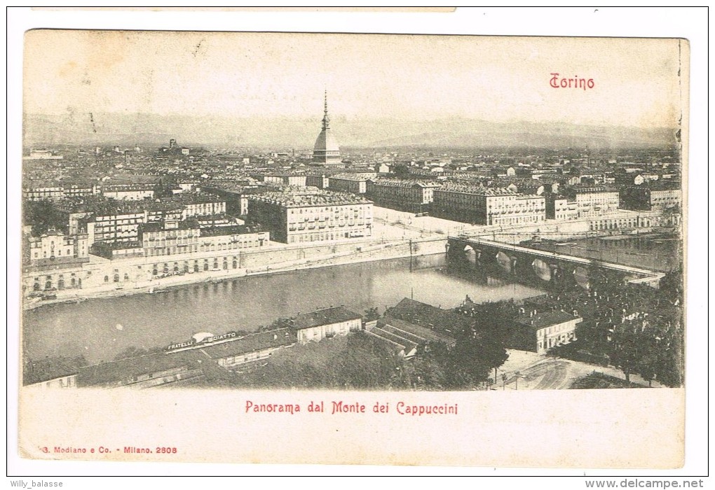 "Torino - Panorama Dal Monte Dei Cappuccini" - Panoramic Views