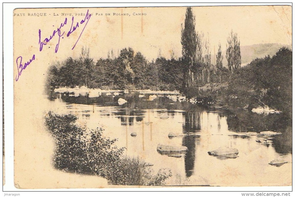 CAMBO Les BAINS - La Nive Près Du Pas De Roland - 1911 - Cambo-les-Bains