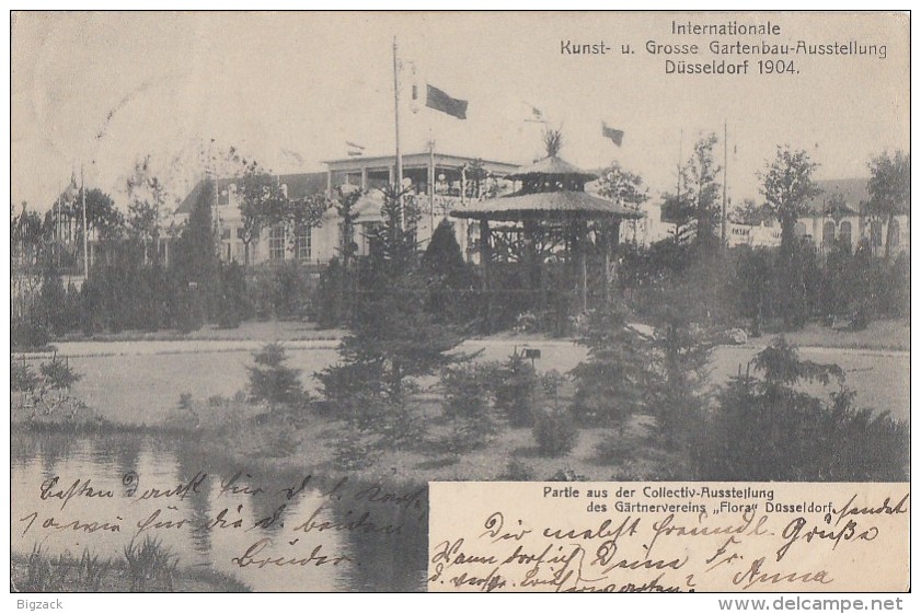 AK Int.Kunst- U. Gartenbau-Ausstellung Düsseldorf 1904 Gelaufen S/w - Düsseldorf