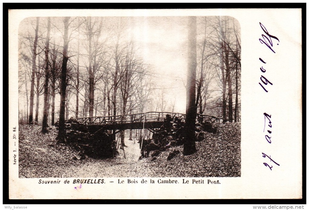 Souvenir De BRUXELLES - Le Bois De La Cambre - Le Petit Pont - 1900  // - Plazas