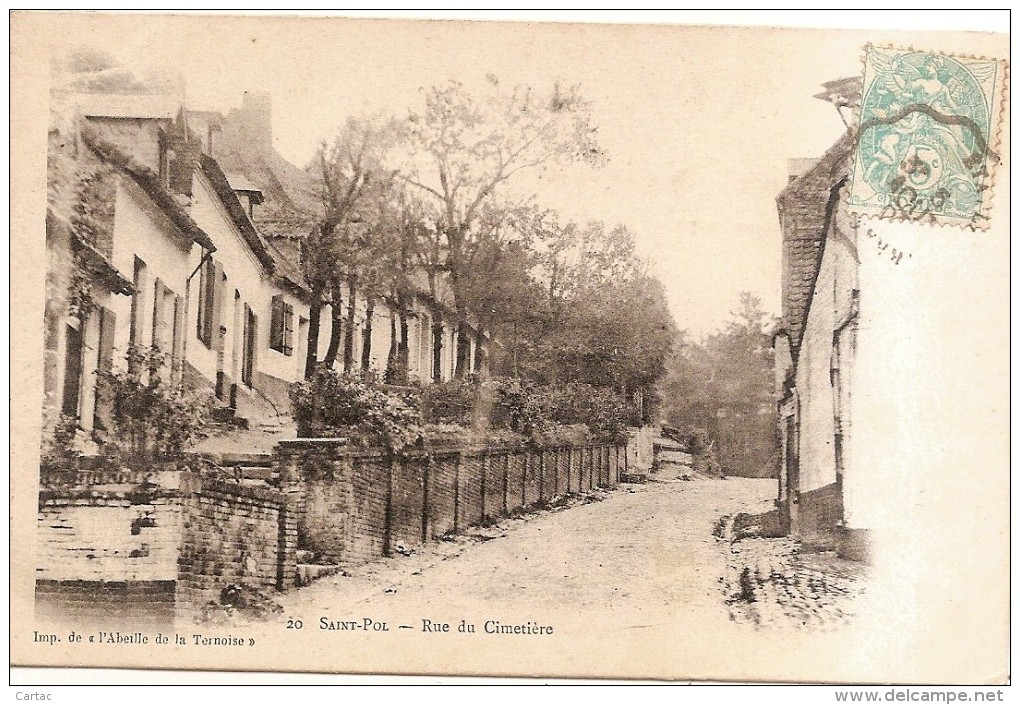 D62 - SAINT POL - RUE DU CIMETIERE - état Voir Descriptif - Saint Pol Sur Ternoise