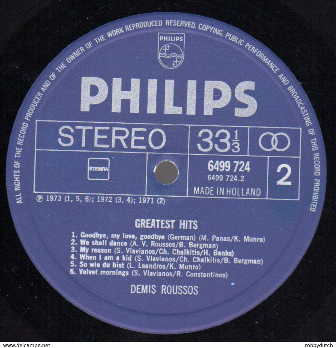 * LP *  DEMIS ROUSSOS - GREATEST HITS (Holland 1973 EX!!!) - Disco, Pop