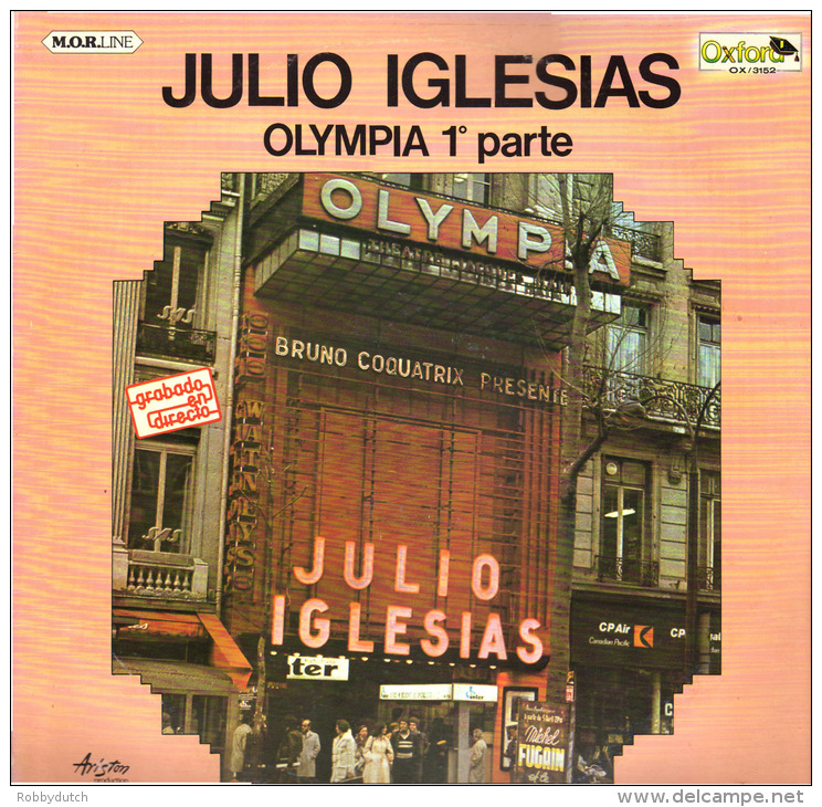 * LP *  JULIO IGLESIAS - EN EL OLYMPIA 1e Parte (Italy 1979) - Disco, Pop