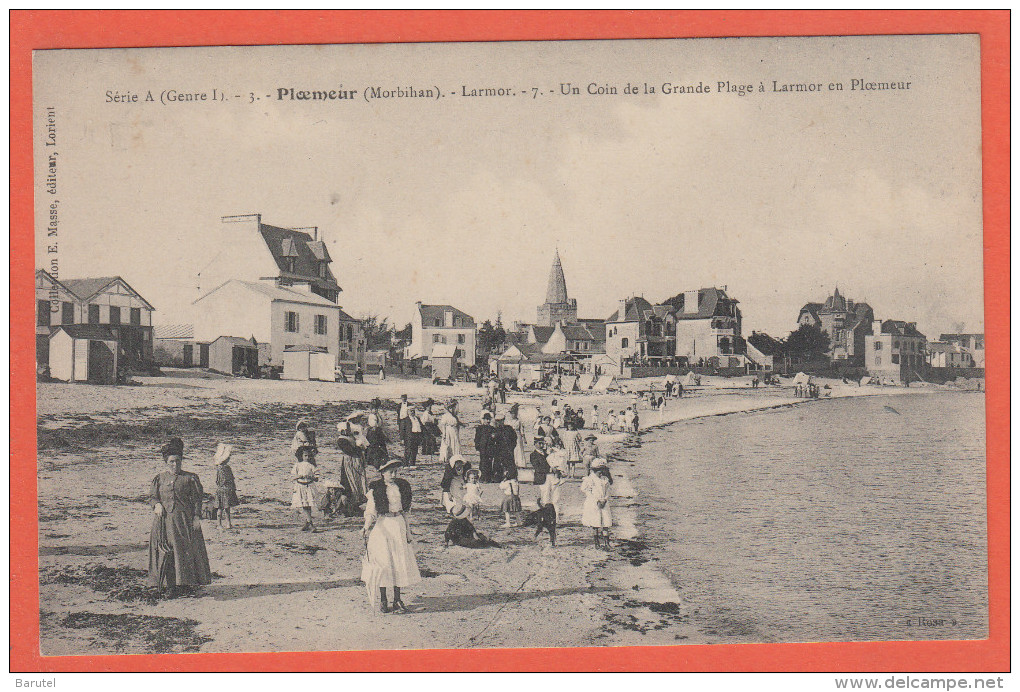 PLOEMEUR --> Larmor. Un Coin De La Grande Plage à Larmor Ent Ploemeur - Ploemeur