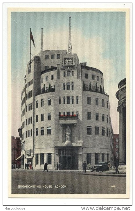 England. London. Broadcasting House. The Home Of The British Broadcasting Corporation. A Huge Edifice, Not Inaptly ... - Autres & Non Classés