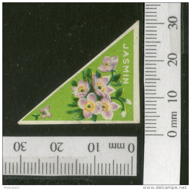 India 1950's Jasmin Flowers French Print Vintage Perfume Label Multi-colour # 16 - Etiketten