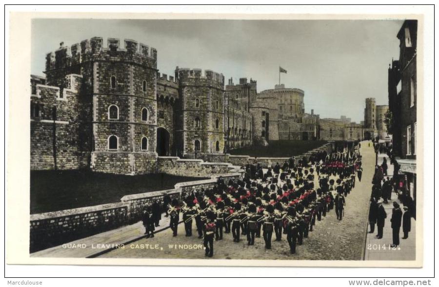 United Kingdom. England. Windsor. Guard Leaving Castle. - Windsor