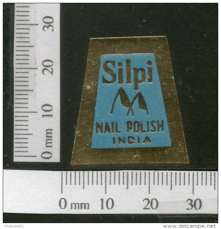 India 1950's Shilpi Nail Polish Print Vintage Beauty Label Multi-colour # 469 - Labels