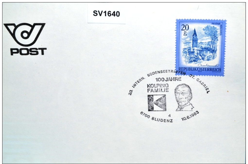 SV1640 100J Kolping Familie, 20. Int. Bodenseetreffen, 6700 Bludenz 10.6.83 / 4 - Maschinenstempel (EMA)