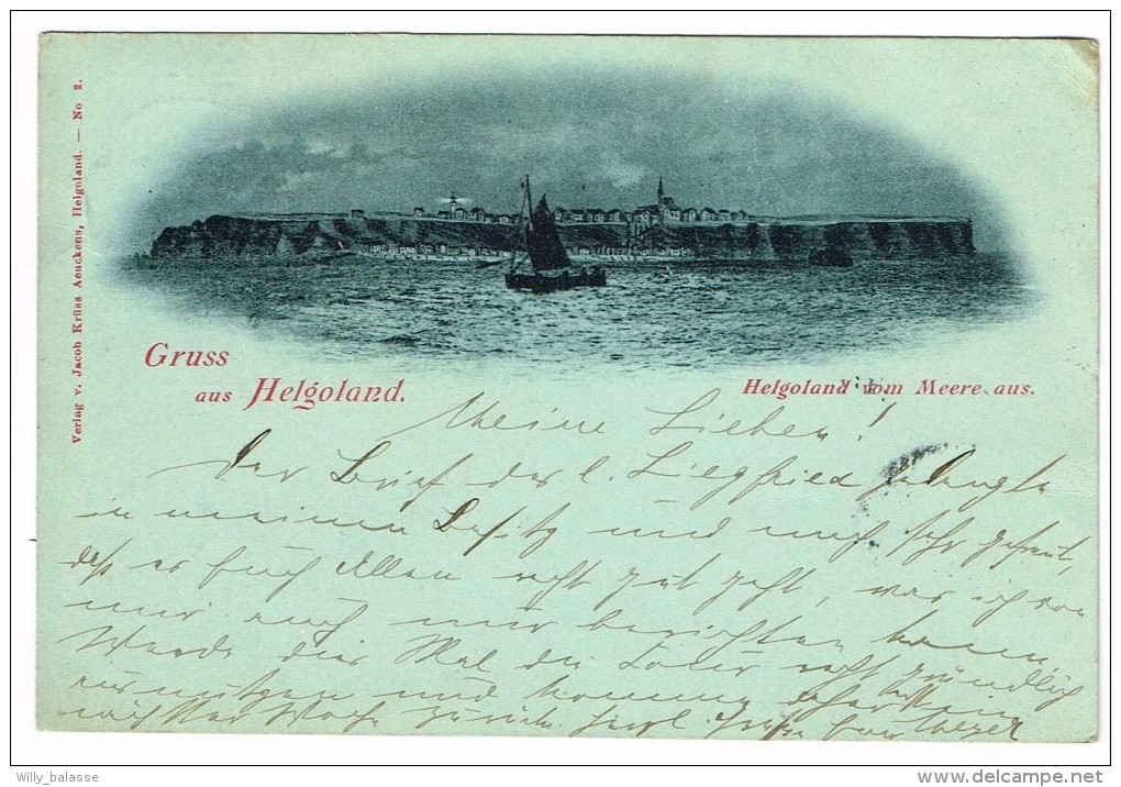 "Helgoland Vom Meere Aus." - Helgoland