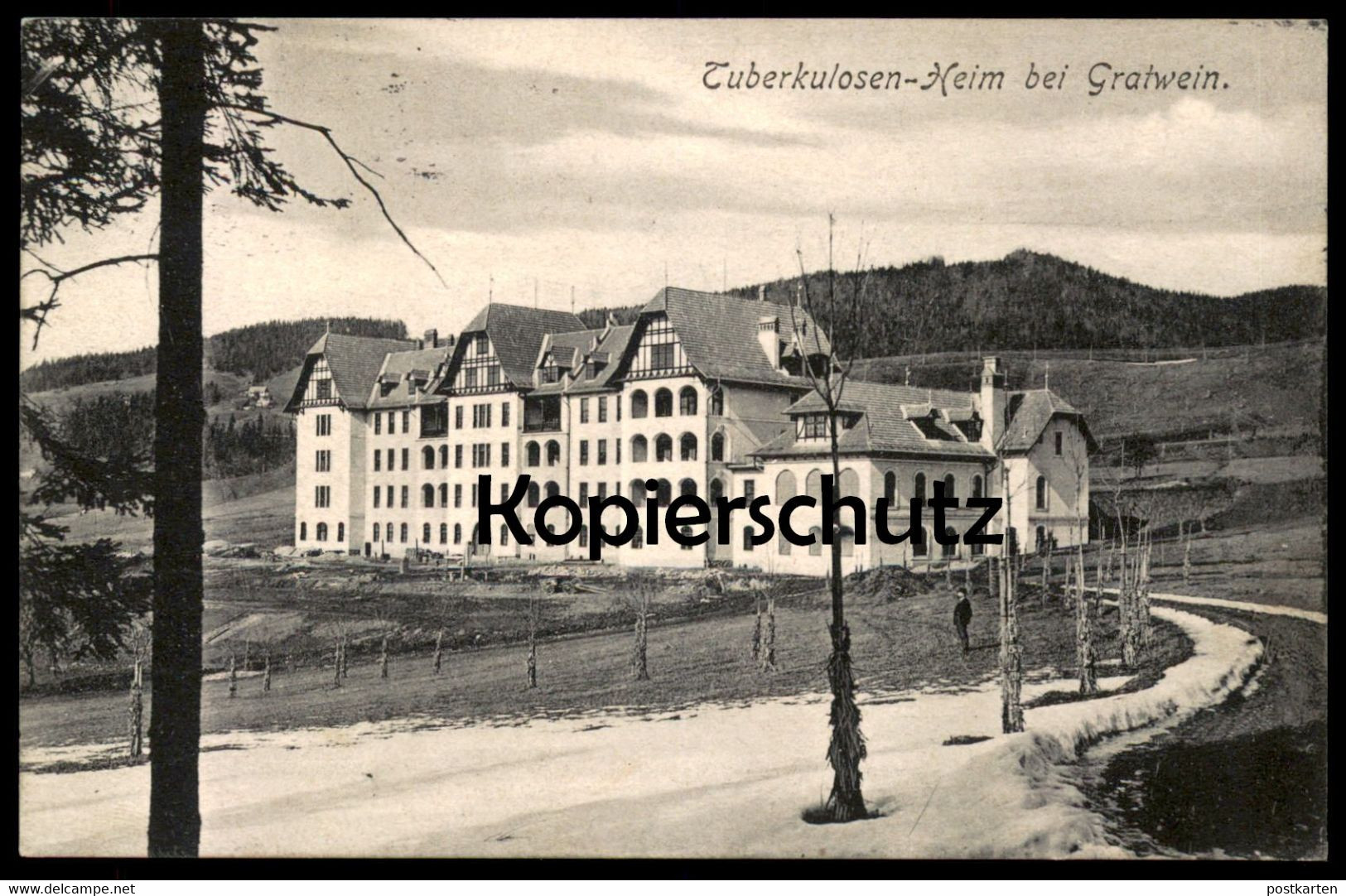 ALTE POSTKARTE TUBERKULOSEN-HEIM BEI GRATWEIN 1906 Bei Graz Steiermark Heilstätte Enzenbach Hörgas Österreich Austria - Gratwein