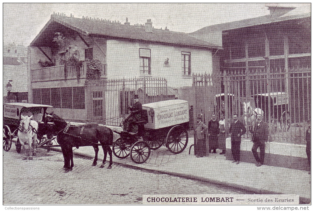 75 - PARIS - Chocolaterie Lombart. Sortie Des écuries - Carte Animée - - Arrondissement: 13