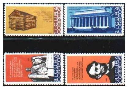 CUBA/KUBA 1965  CENTENARIO DE LA MUERTE DE ABRAHAM LINCOLN MNH - Autres & Non Classés