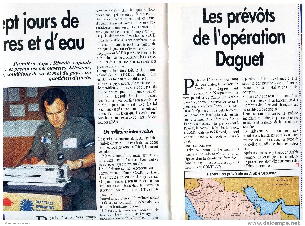 Gendarmerie B - Dossier Les Prévôts Du Désert - Arabie Saoudite - Daguet  Gendarme - Voir Sommaire  Extraits - Militaria - Police & Gendarmerie