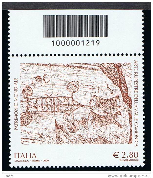 2009 - ITALY - ITALIA - ITALIE - BCB1219 - STAMP WITH BARCODE - CODICE A BARRE - TIMBRE AVEC LABS  ** - Codici A Barre