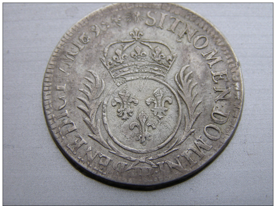 LOUIS XIV 1/2 ECU OU 34 SOLS DE STRASBOURG  (alsace) - 1643-1715 Ludwig XIV.