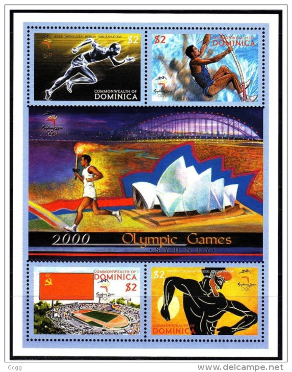 Olympische Spelen 2000 , Dominica  - Blok Postfris - Zomer 2000: Sydney
