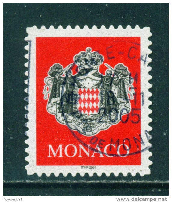 MONACO - 2001  Arms  No Value Indicated  Self Adhesive  Used As Scan - Used Stamps