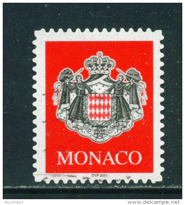 MONACO - 2001  Arms  No Value Indicated  Self Adhesive  Used As Scan - Usados