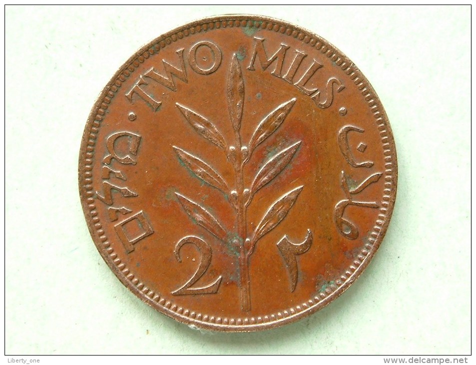 1941 - 2 ( Two ) MILS Palestina / KM 2 ( Uncleaned Coin / For Grade, Please See Photo ) !! - Andere - Azië