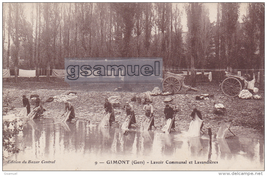 [32] Gers - GIMONT (Gers) : LAVOIR Communal Et LAVANDIERES - TB Plan. -  (voir Scan). - Autres & Non Classés