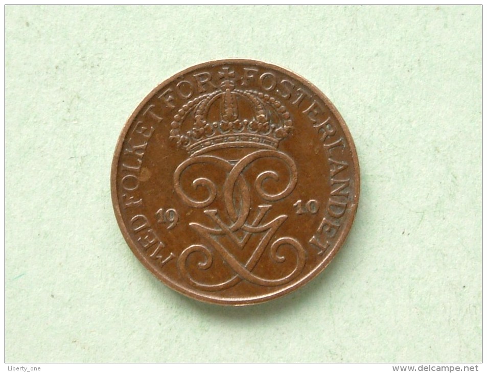 1910 - 1 Ore / KM 777.2 ( Uncleaned Coin / For Grade, Please See Photo ) !! - Suède