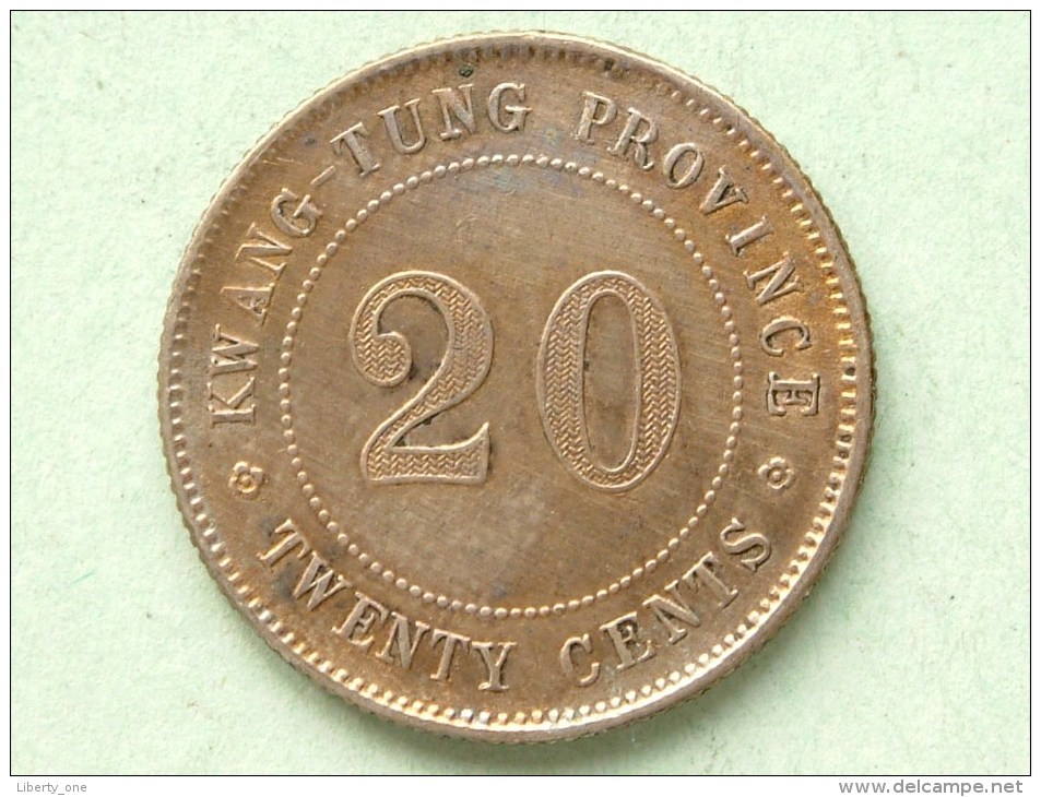 Year 8 = ( 1919 ) 20 ( Twenty Cents ) KWANTUNG - Y# 423 ( Uncleaned Coin / For Grade, Please See Photo ) !! - Chine