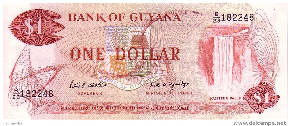 GUYANA   1 Dollars   Emission De 11989   Pick 21 F      ***** BILLET  NEUF ***** - Guyana