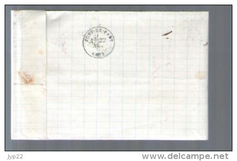 France TP Sage 90 - CAD Chalon Sur Saône 21-11-1880 Pour Rouhier Pont De Pany - Lettre LAC Janet Cadet Grains Farines - 1877-1920: Semi Modern Period