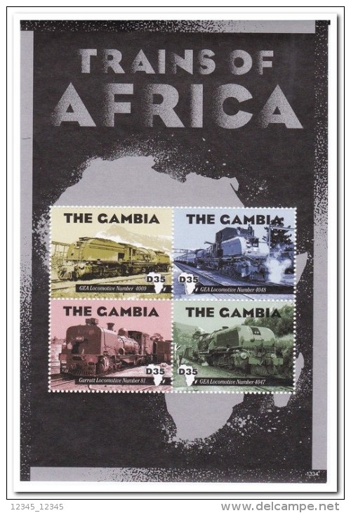 Gambia 2013 Postfris MNH, Trains - Gambia (1965-...)