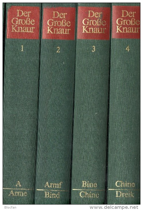 Band 1-4 Von A Bis Dreik 1981 Antiquarisch 19€ Neuwertig Als Großes Lexikon Knaur In 20 Bände In Farbe Lexika Of Germany - Lexicons