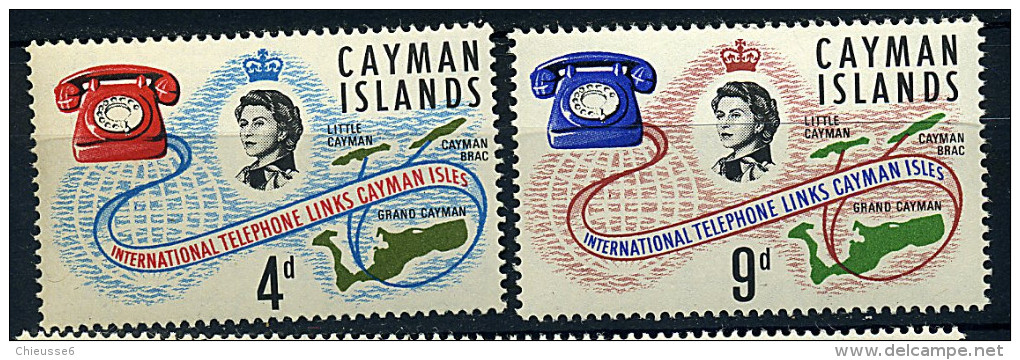 Iles Caïmanes Ob N° 193/194 - Inaug. Des Liaisaons Telephoniques Internationales - Caimán (Islas)